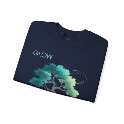 Navy | Glow Sweatshirt, folded view