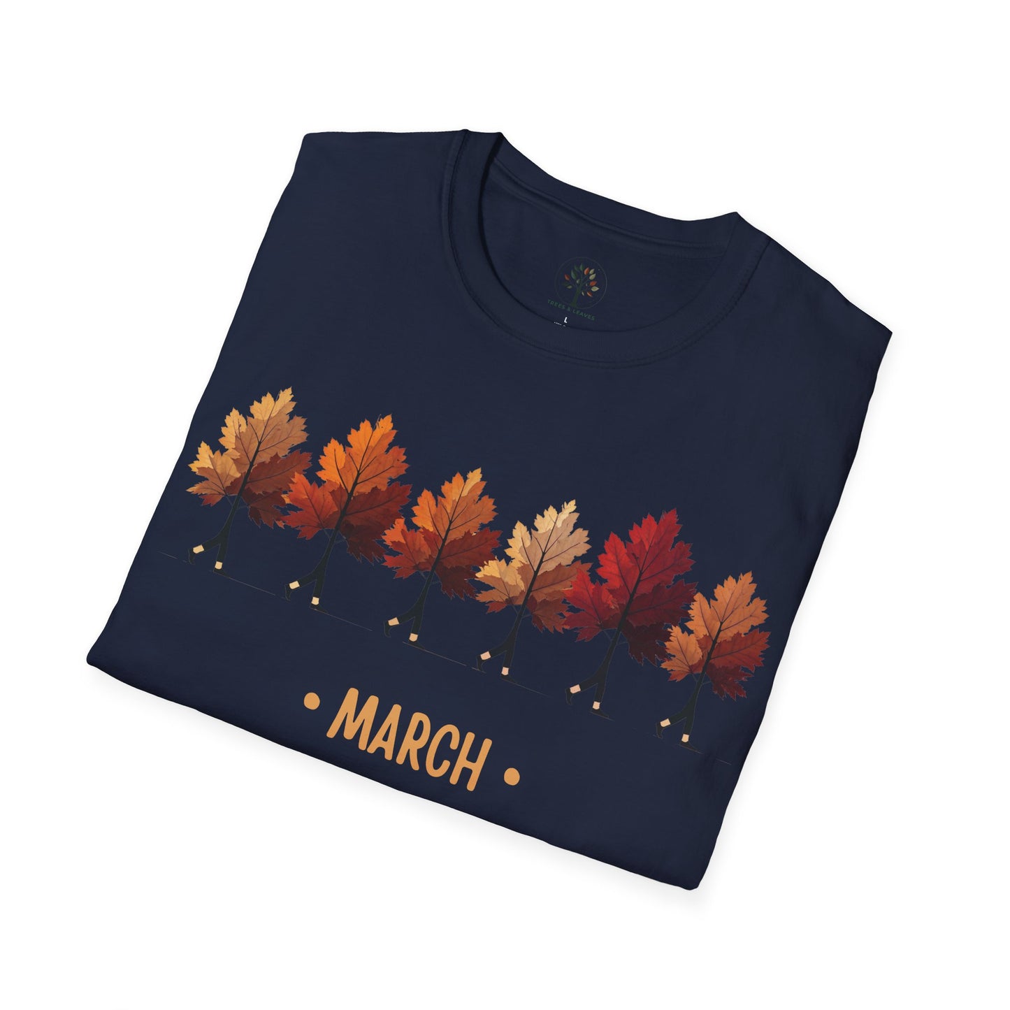 Navy | March with the Maples, folded view
