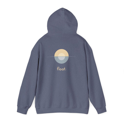 Heather Navy | Float Hoodie, back design view