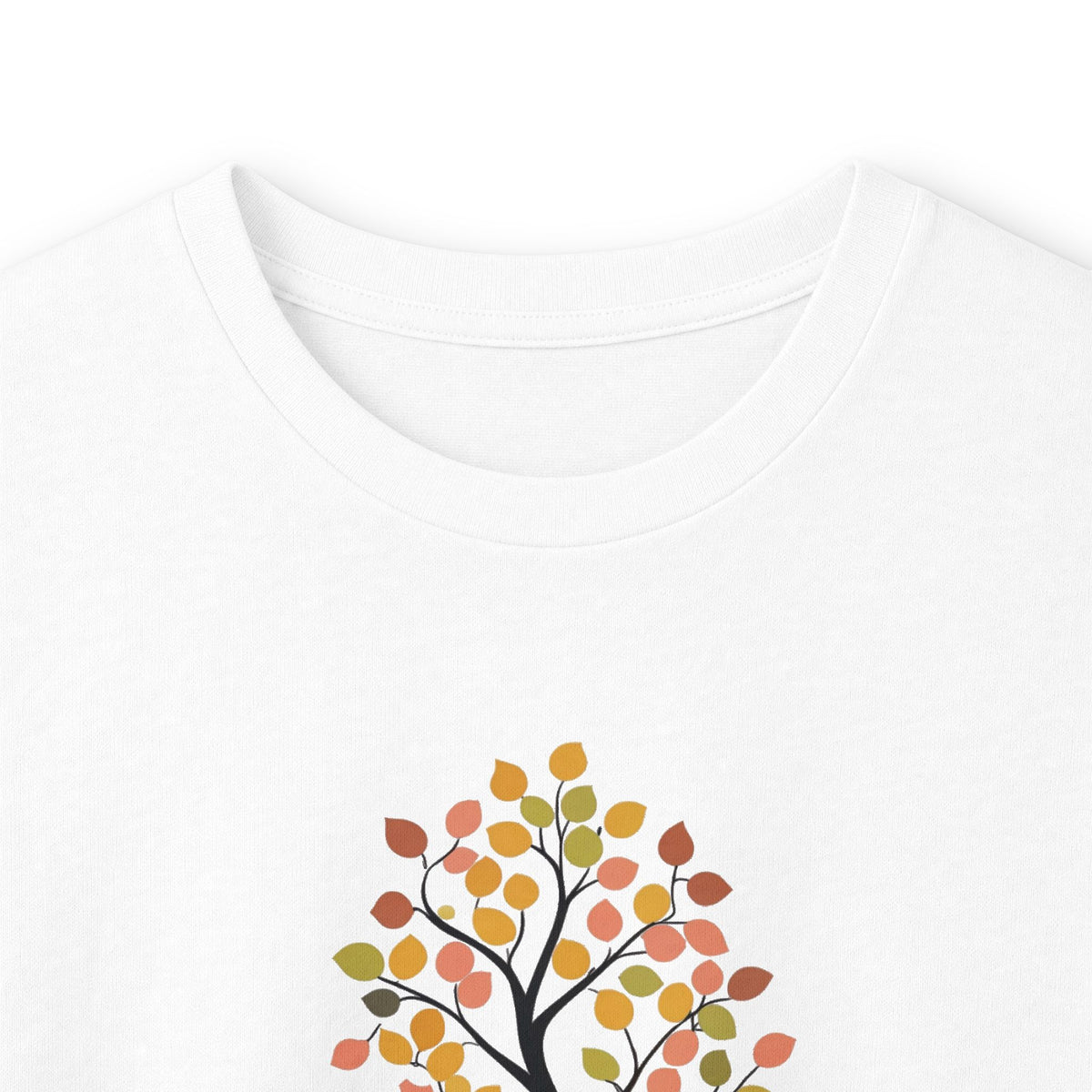 White | Almost Long Sleeve, folded view