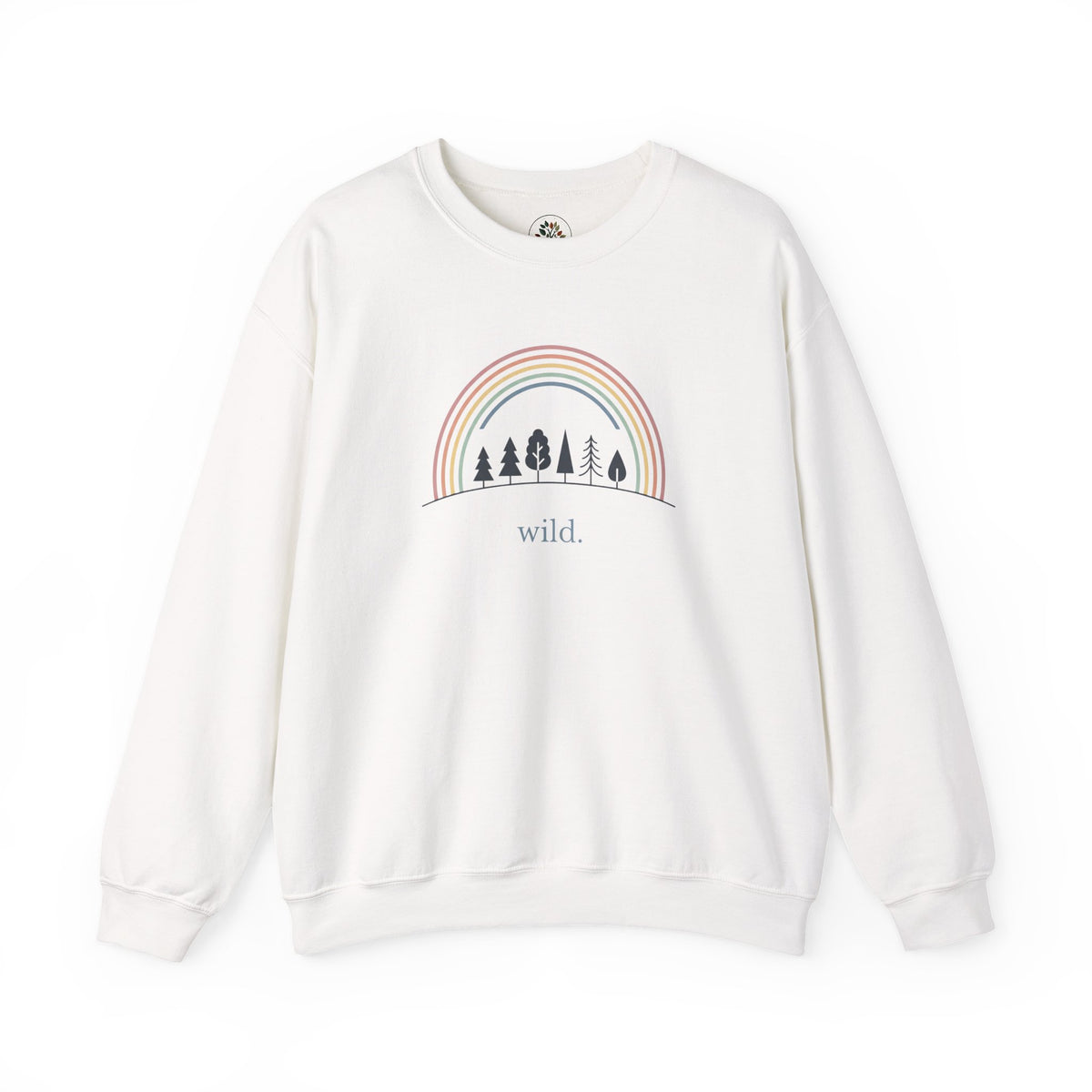 White | Wild Sweatshirt, front view