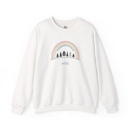 White | Wild Sweatshirt, front view