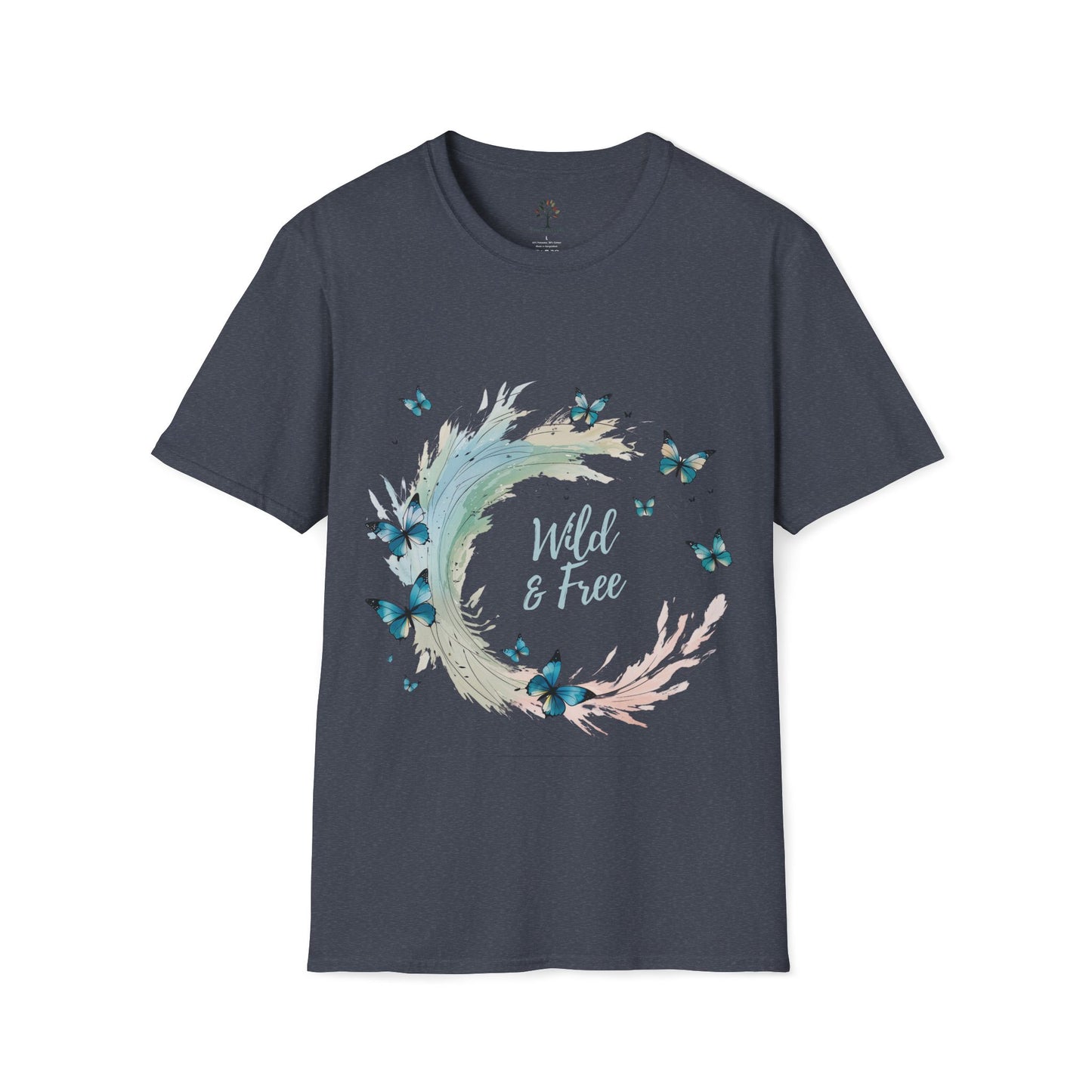 Heather Navy | Wild & Free, front view