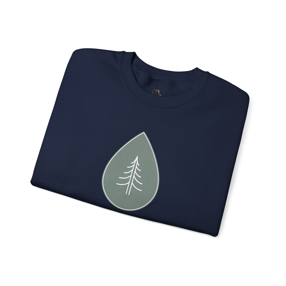 Navy | Calm Drop Sweatshirt, folded view