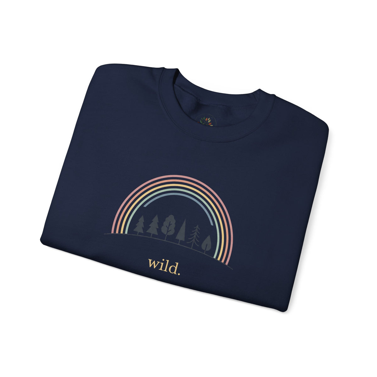 Navy | Wild Sweatshirt, folded view