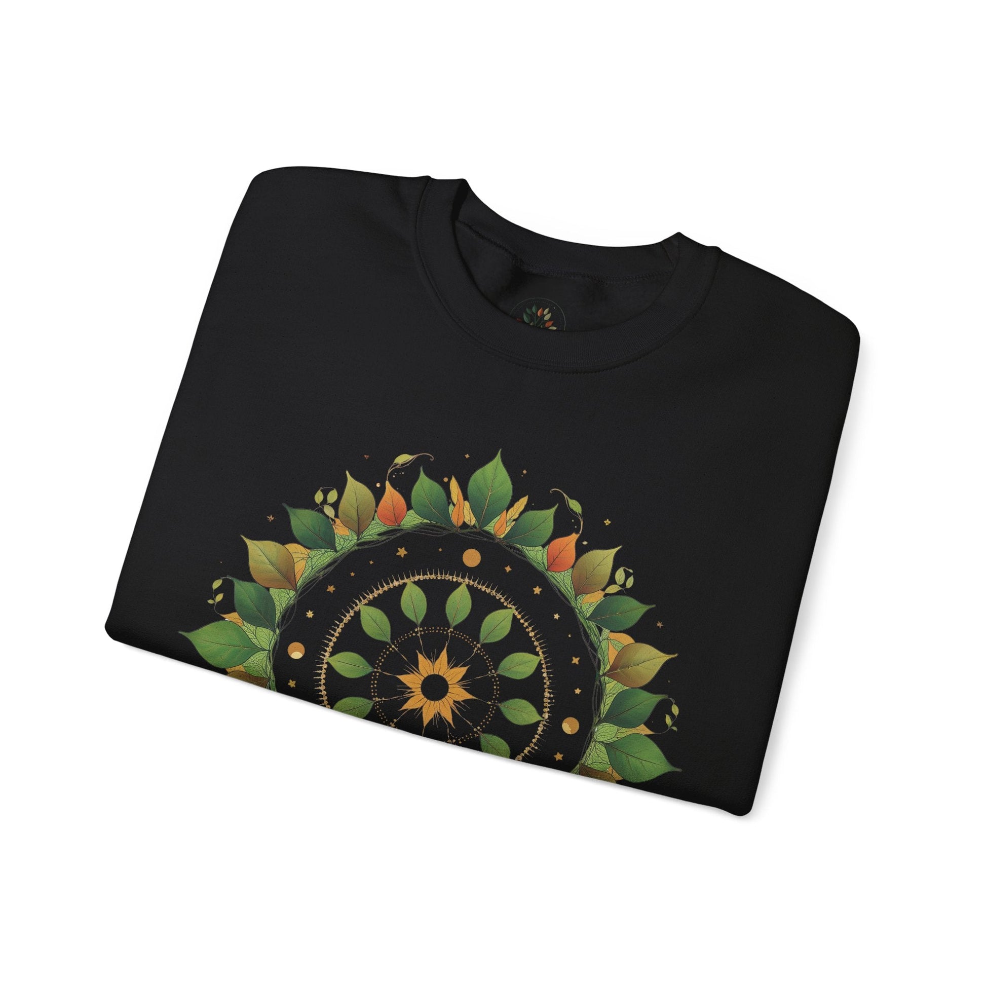 Black | Celestial Growth Sweatshirt, folded view