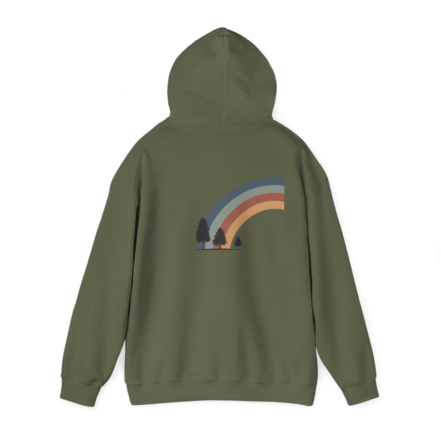 Military Green | Horizon Arch Hoodie, back view 2