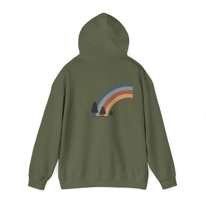 Military Green | Horizon Arch Hoodie, back view 2