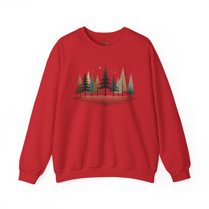 Red | Forest Rhythm Sweatshirt, front view