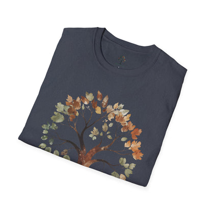 Heather Navy | Rooted in Nature, folded view