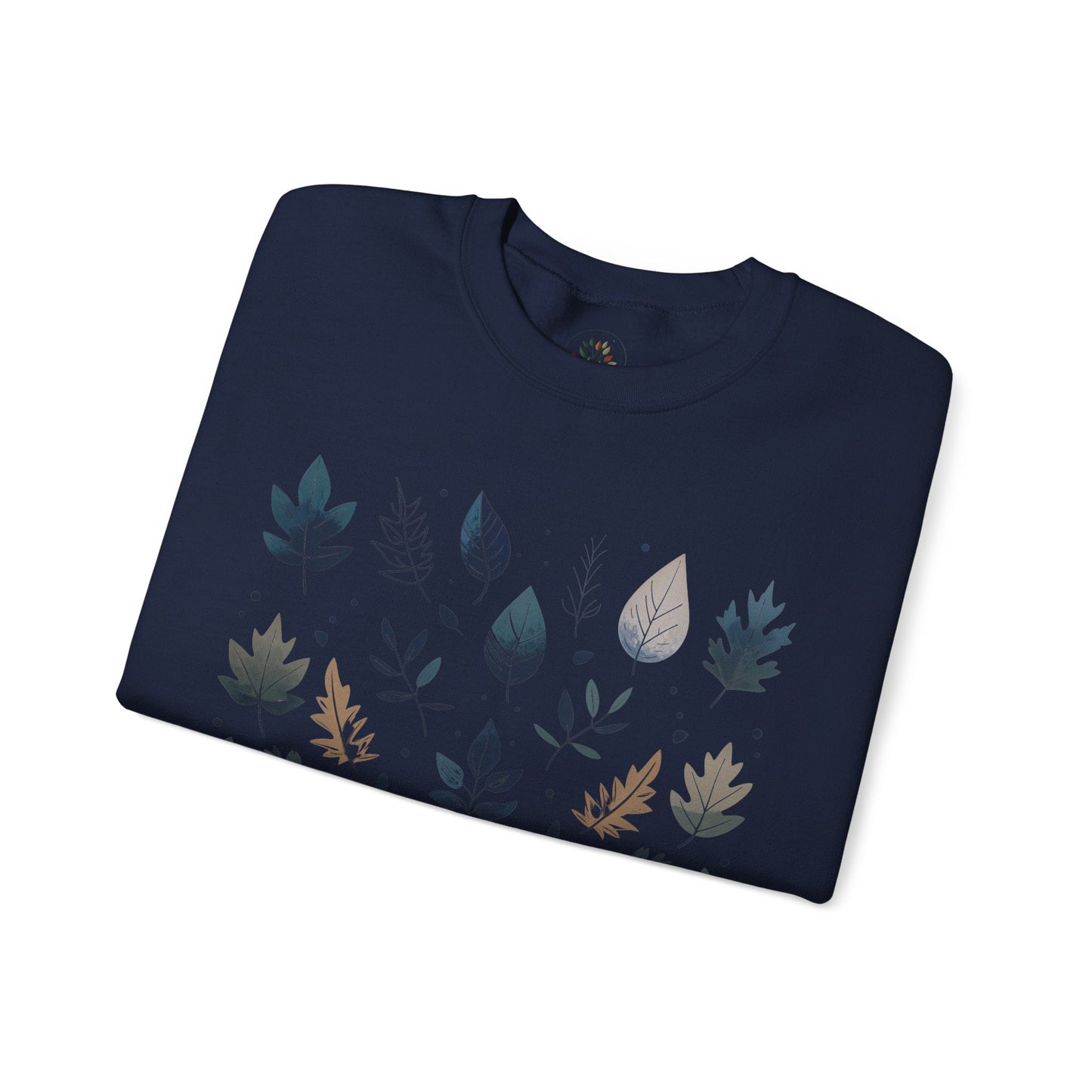Navy | Botanical Harmony Sweatshirt, folded view