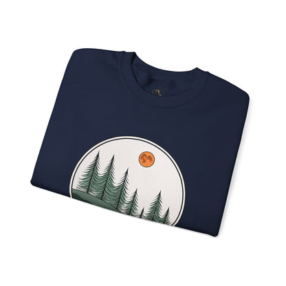 Navy | Moonlit Pines Sweatshirt, folded view