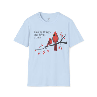 Light Blue | Raising Wings, One day at a time, front view