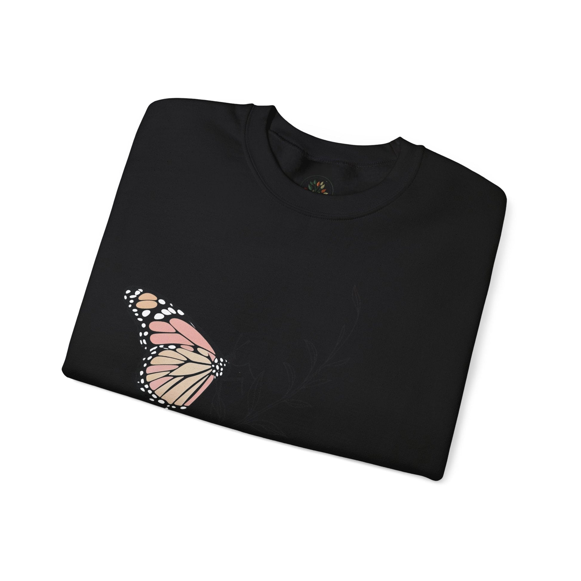 Black | Gentle When It Matters Sweatshirt, folded view
