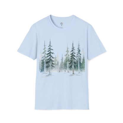 Light Blue | Snowfall Forest, front view