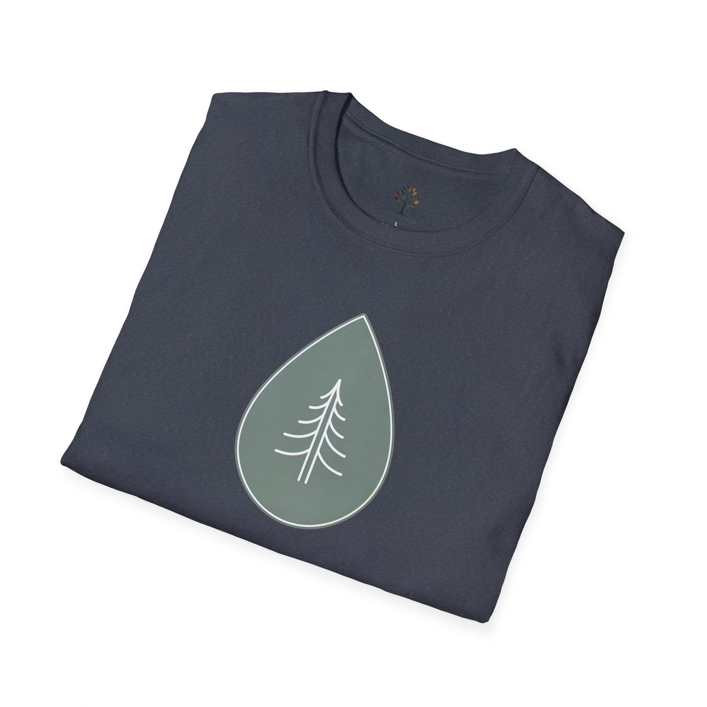 Heather Navy | Calm Drop, folded view