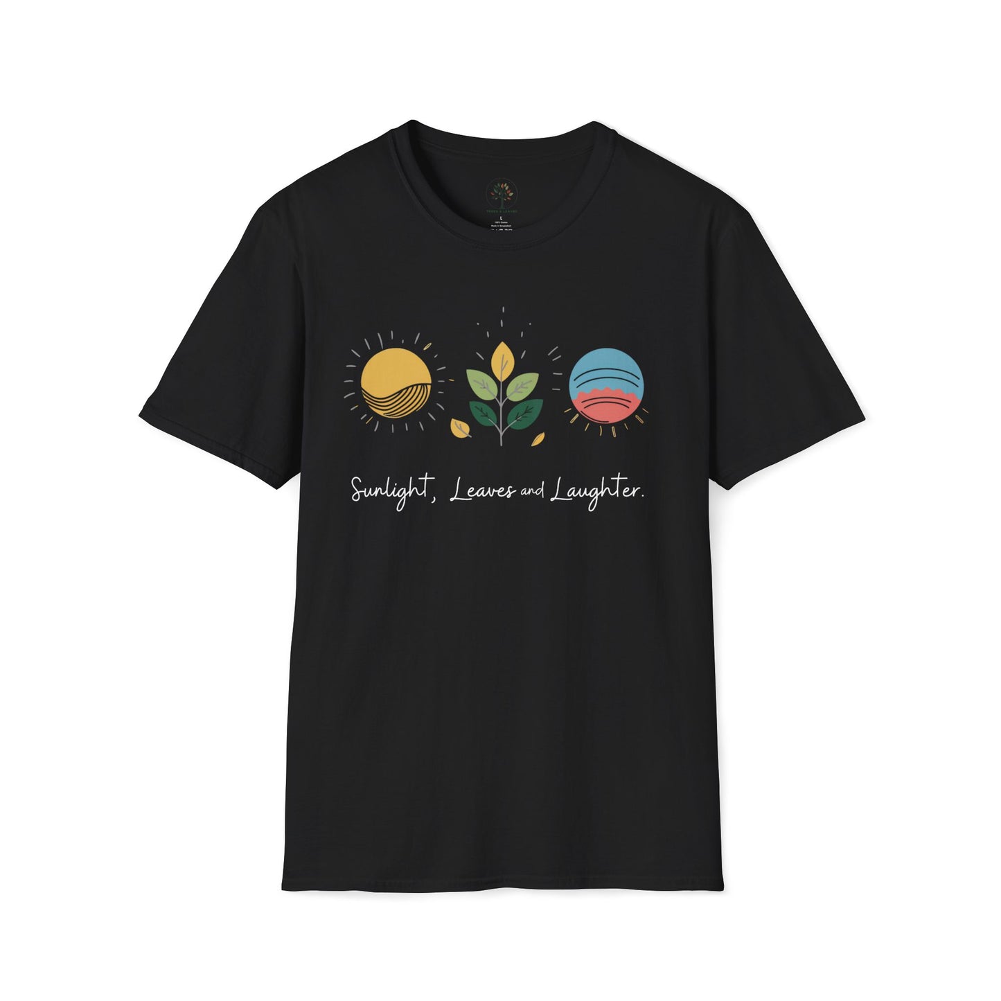 Black | Sunlight, Leaves, and Laughter, front view