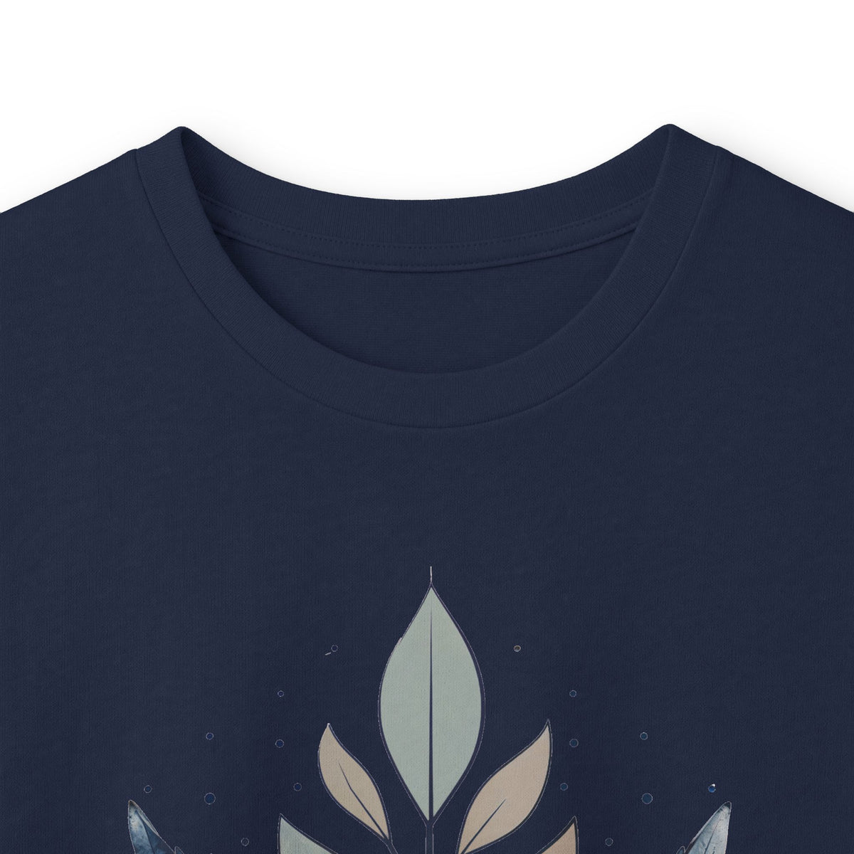 Navy | Flourish Long Sleeve Tee, folded view