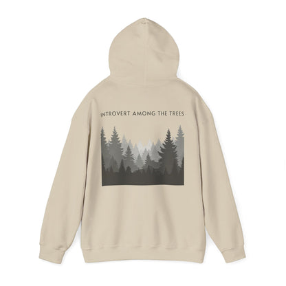 Sand | Introvert Among the Trees Hoodie, back view 2