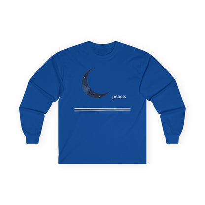 Royal | Moonlit Peace Long Sleeve Tee, front view