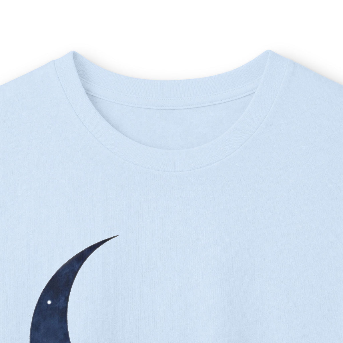 Light Blue | Moonlit Peace Long Sleeve Tee, folded view