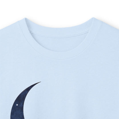 Light Blue | Moonlit Peace Long Sleeve Tee, folded view