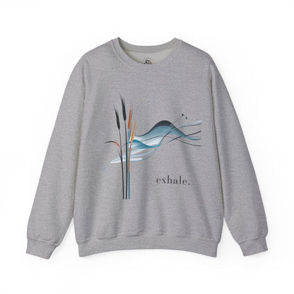 Sport Grey | Exhale Sweatshirt, front view