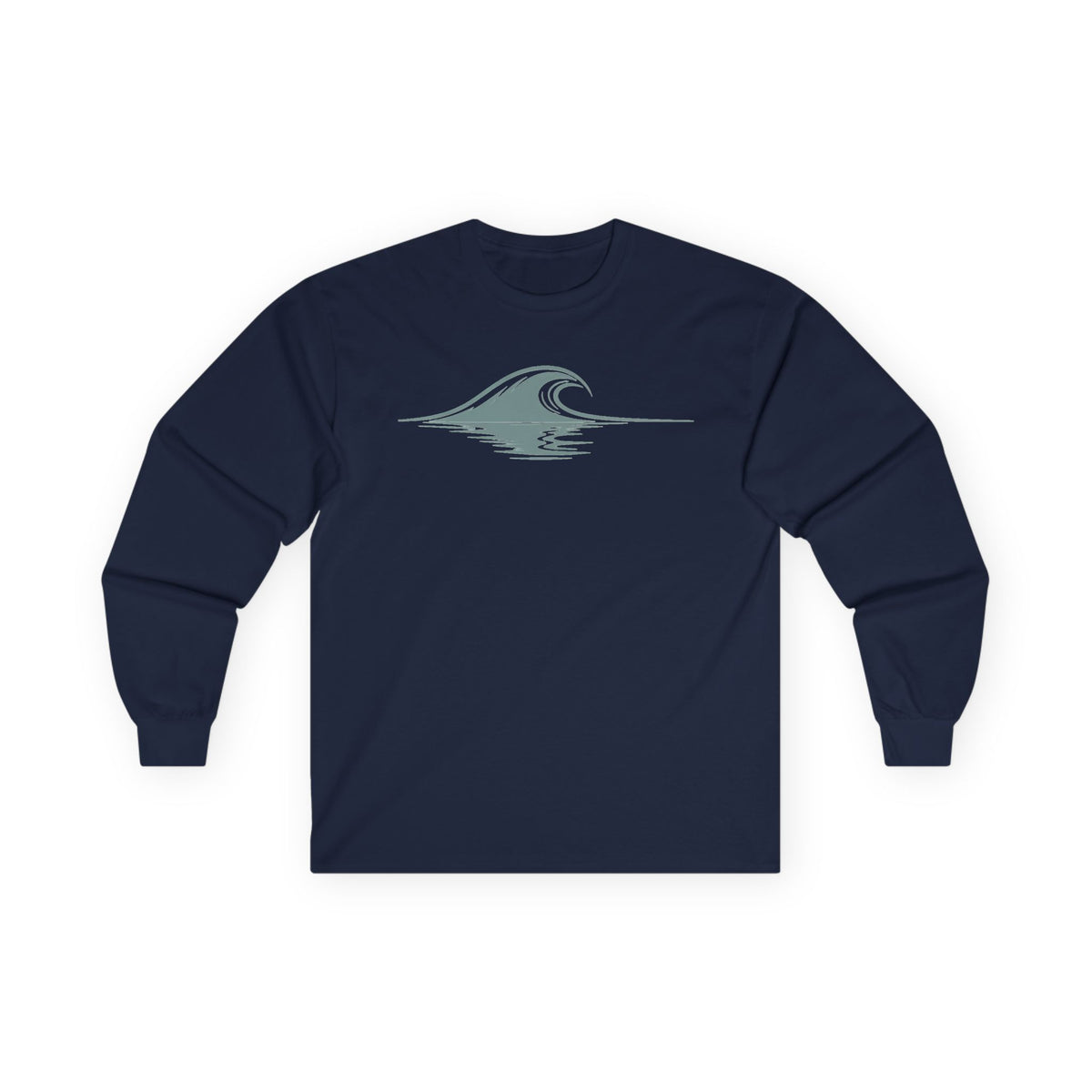 Navy | Drifted Long Sleeve Tee, front view
