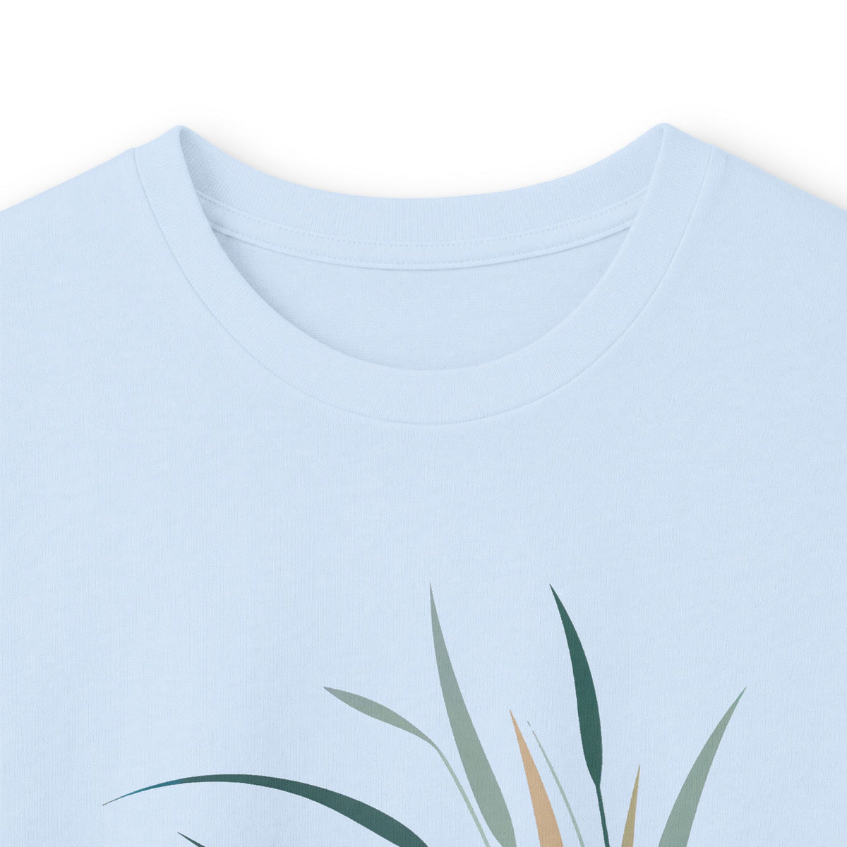 Light Blue | Whispers in the Breeze Long Sleeve Tee, folded view