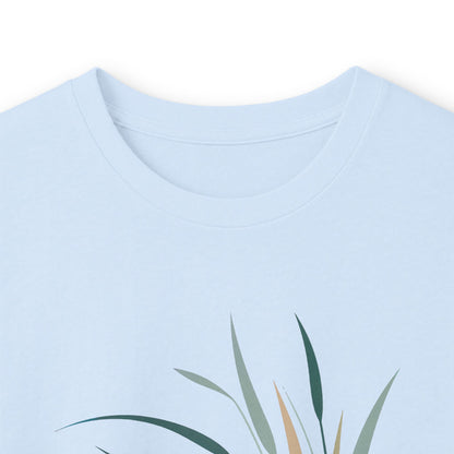 Light Blue | Whispers in the Breeze Long Sleeve Tee, folded view
