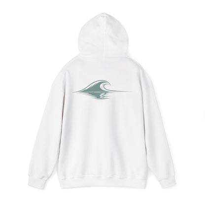 White | Drifted Hoodie, back view 2