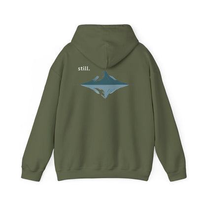 Military Green | Still Hoodie, back design view
