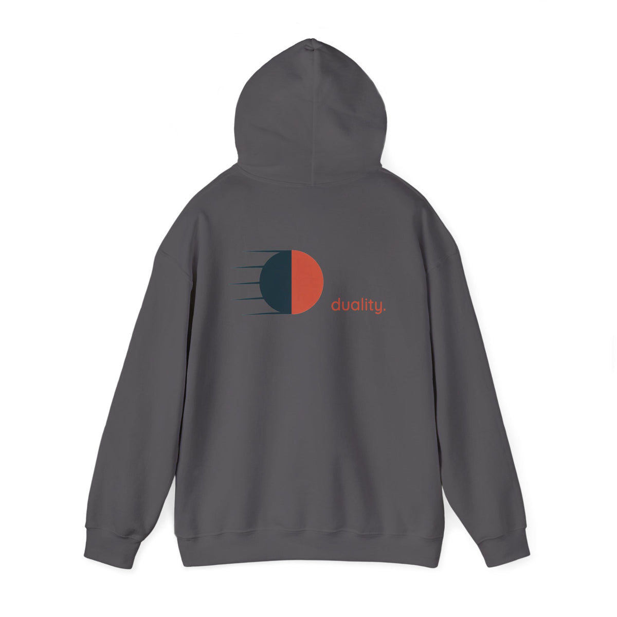 Charcoal | Duality Hoodie, back view 2