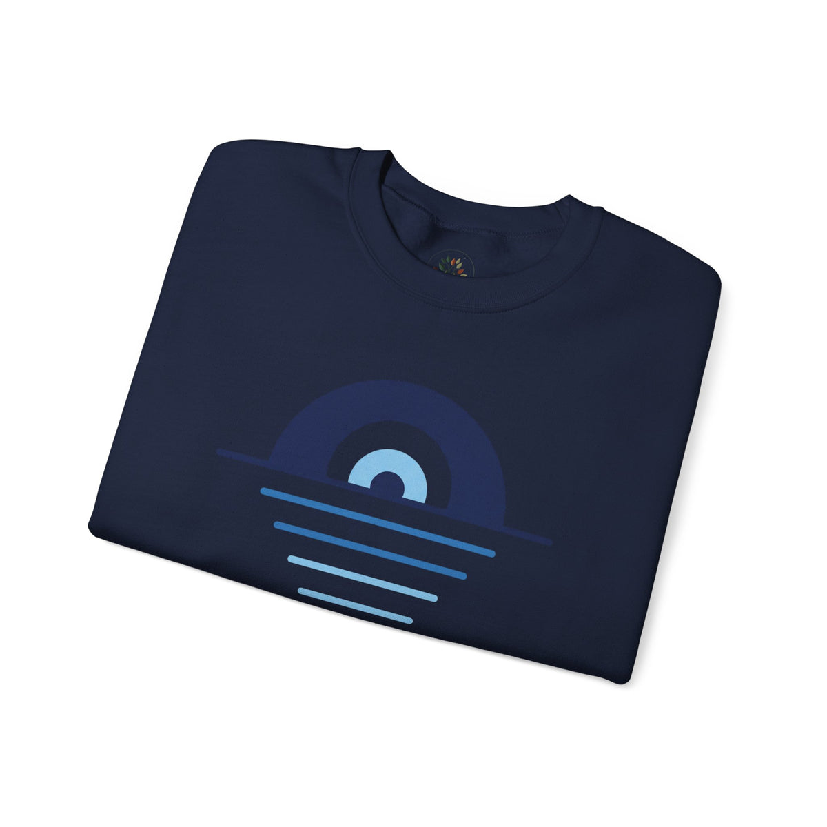 Navy | Evil Eye Sweatshirt, folded view