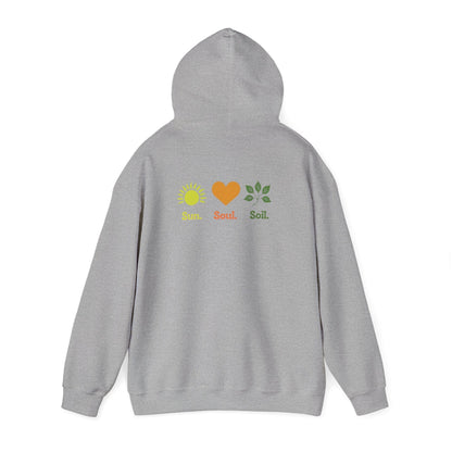 Sport Grey | Sun. Soul. Soil. Hoodie, back view 2