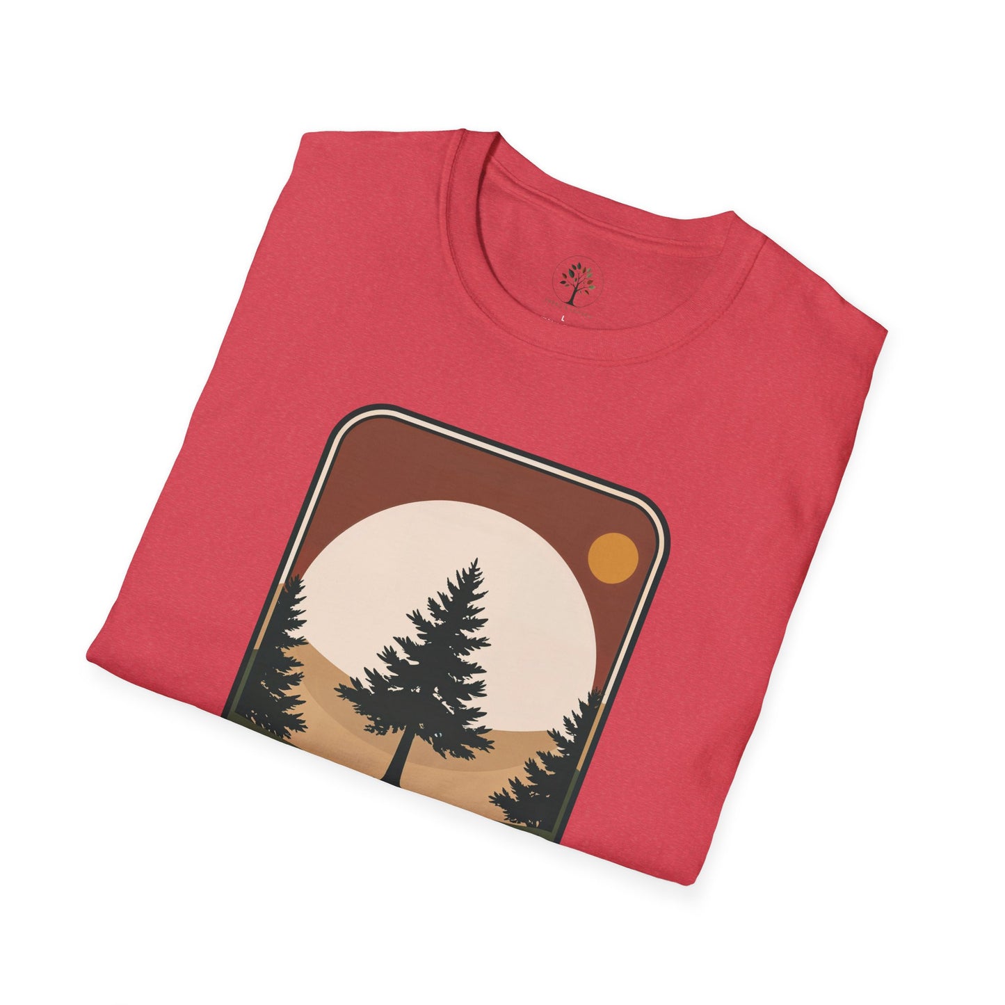 Heather Red | Horizon Badge, folded view