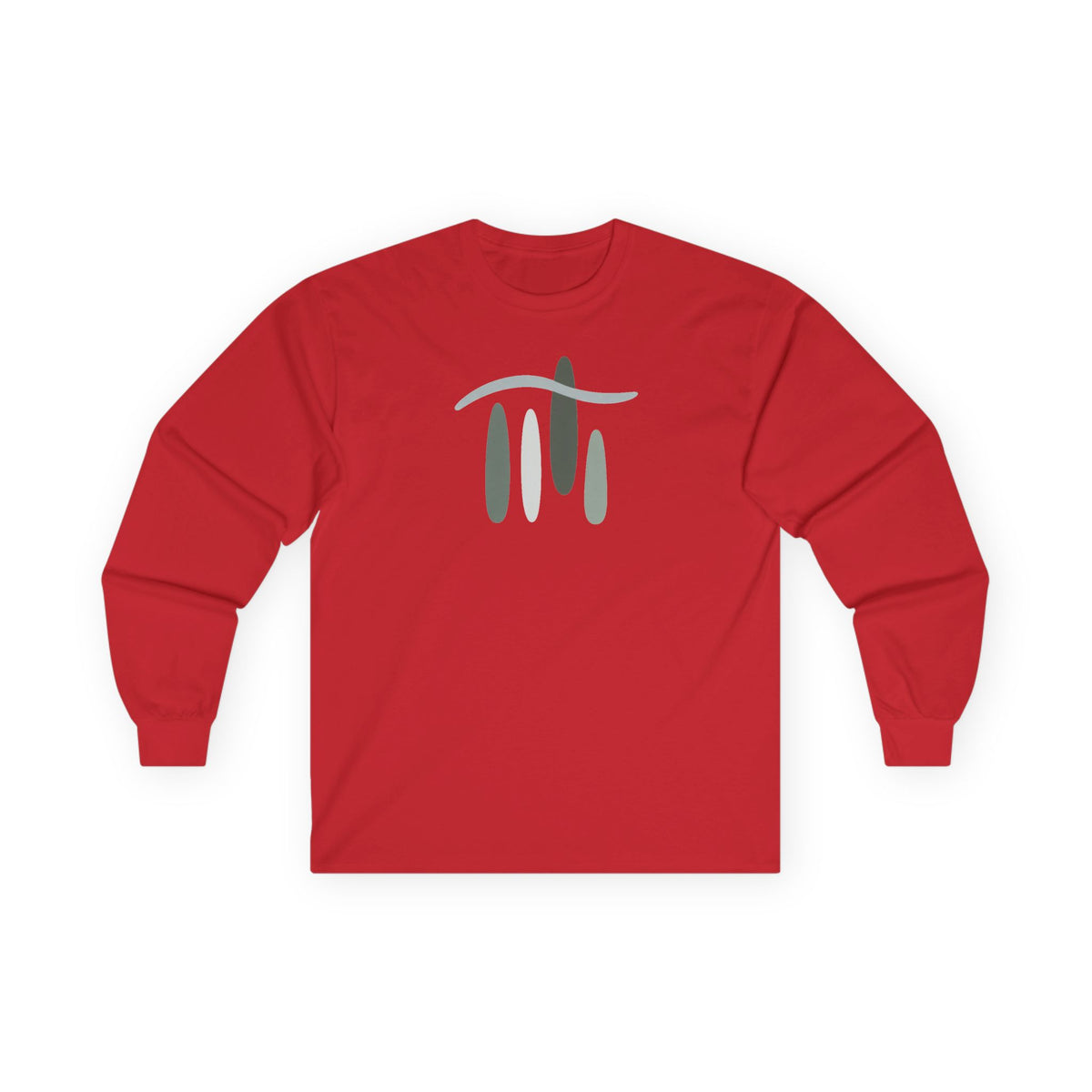 Red | Forest Breath Long Sleeve Tee, front view