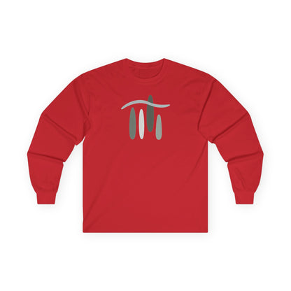 Red | Forest Breath Long Sleeve Tee, front view