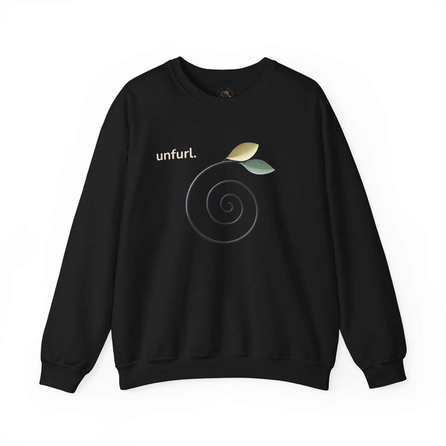 Black | Unfurl Sweatshirt, front view