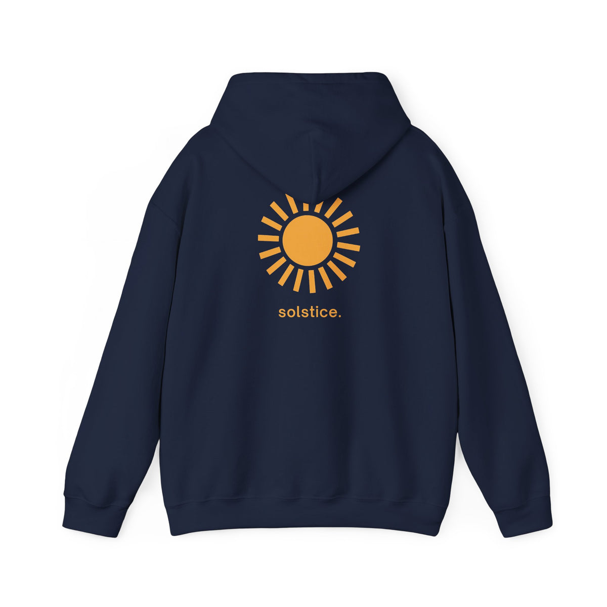 Navy | Solstice Hoodie, back design view