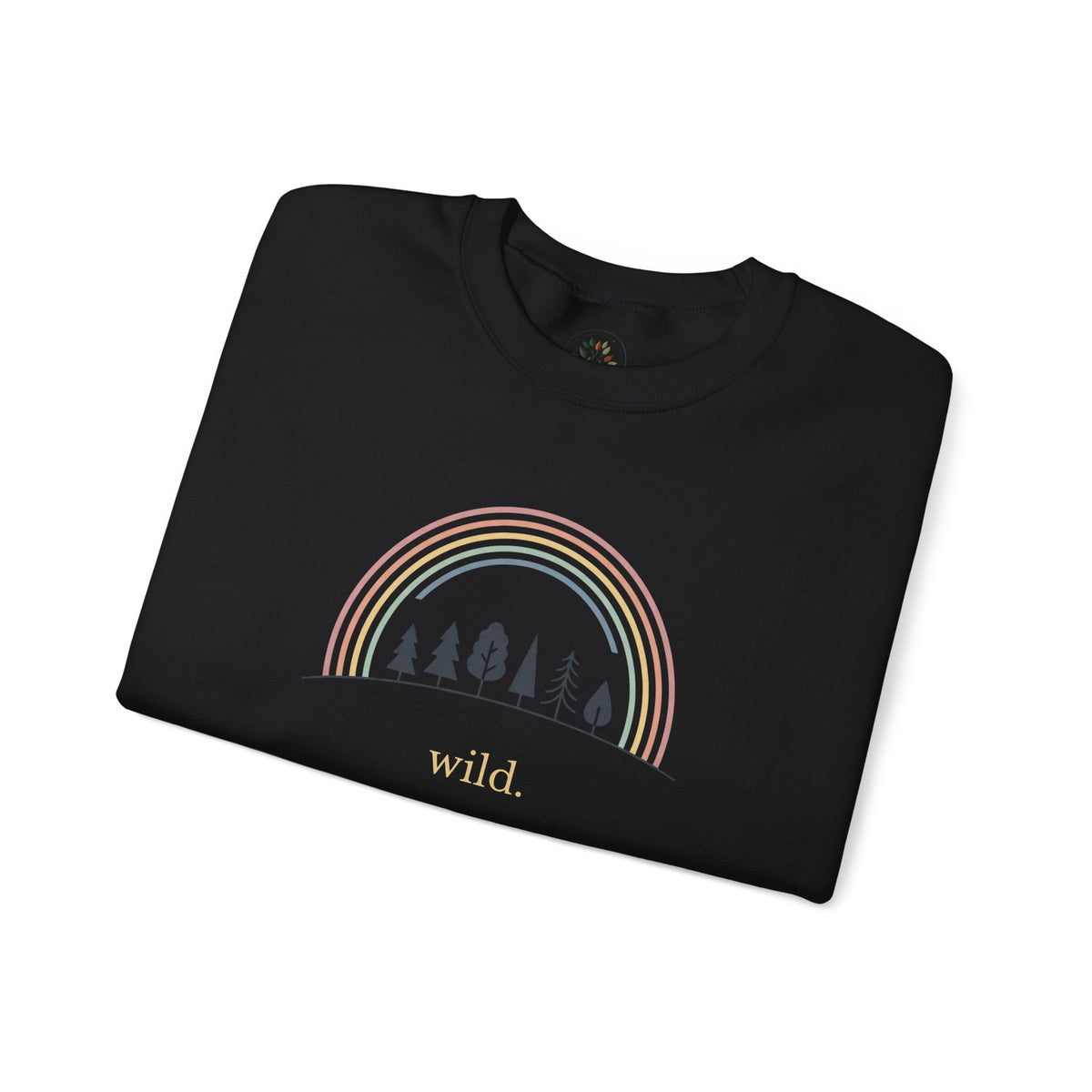 Black | Wild Sweatshirt, folded view