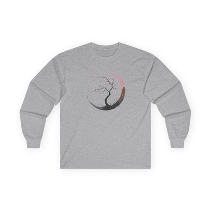 Sport Grey | Sakura Silence Long Sleeve Tee, front view