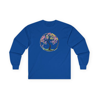 Royal | Joy in Bloom Long Sleeve Tee, front view