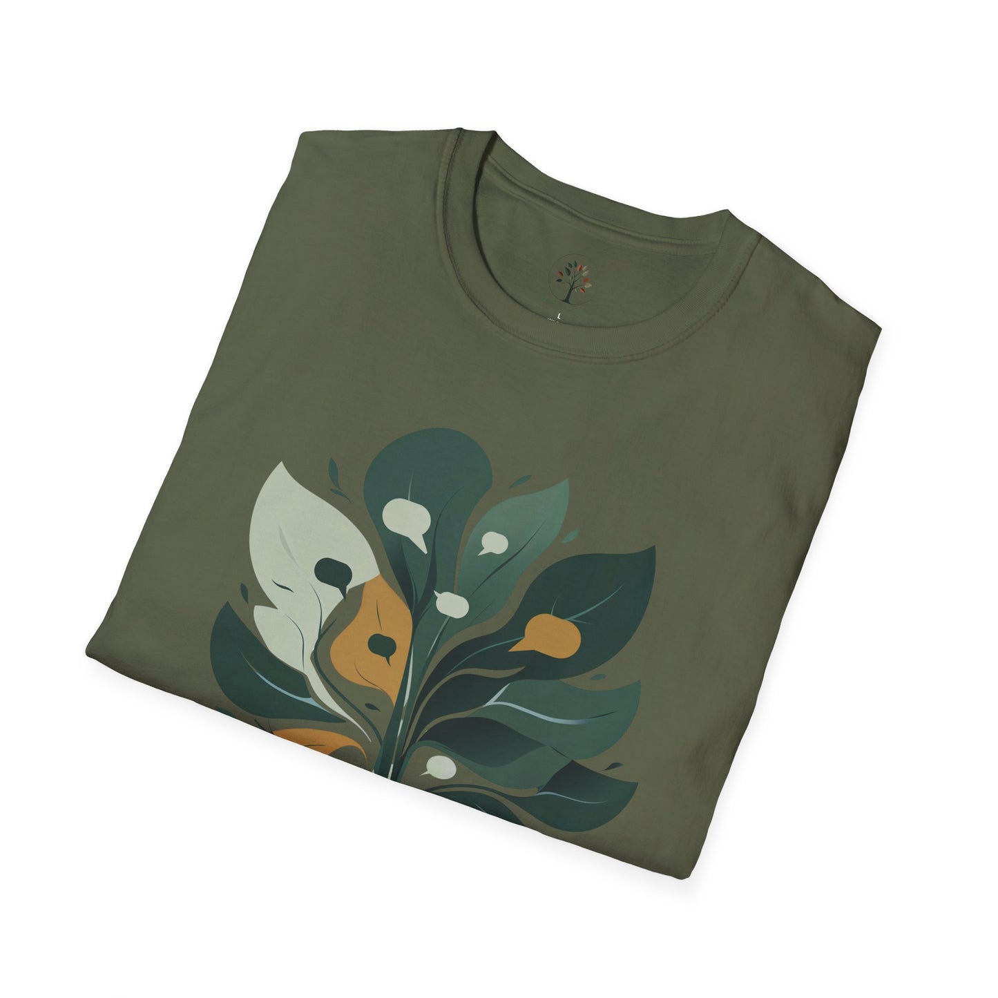 Military Green | Speak Softly, Grow Strong!, folded view