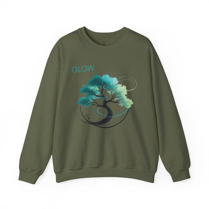 Military Green | Glow Sweatshirt, front view