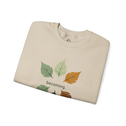 Sand | Becoming Sweatshirt, folded view