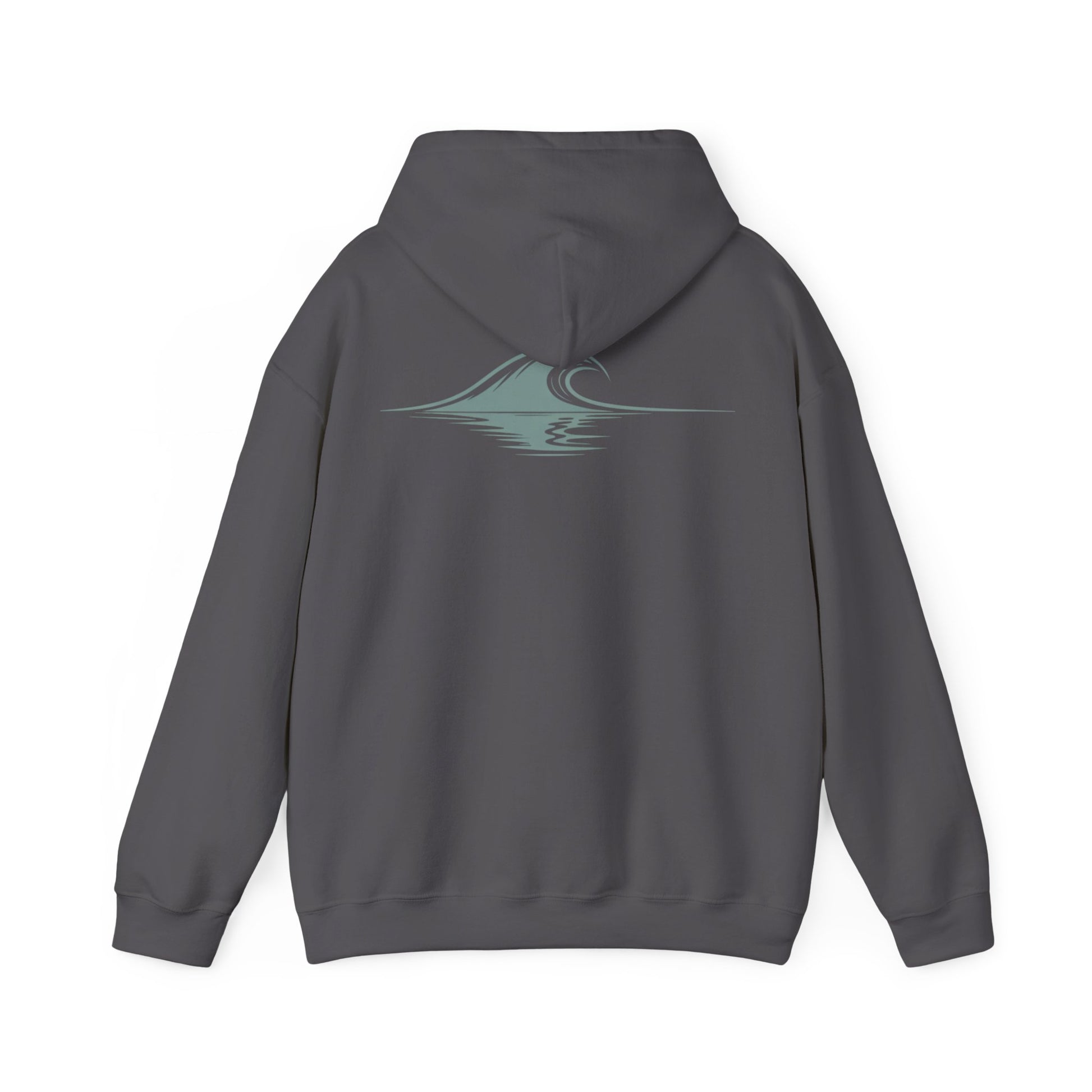 Charcoal | Drifted Hoodie, back design view