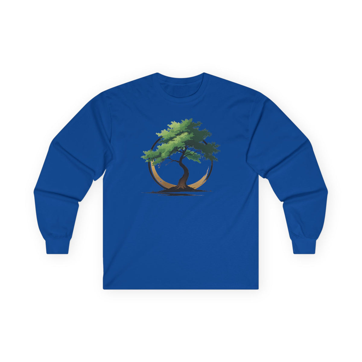 Royal | The Zen Tree Long Sleeve Tee, front view