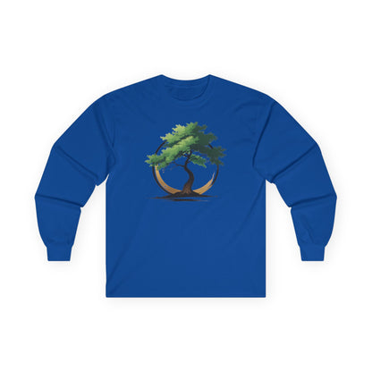 Royal | The Zen Tree Long Sleeve Tee, front view