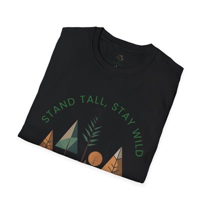 Black | Stand Tall, Stay Wild, folded view
